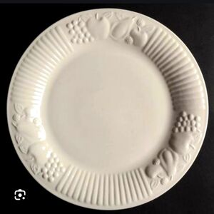 Libbey LIE18 12” Chop Dinner Plate Round Platter Serving Dish Fruit Pattern